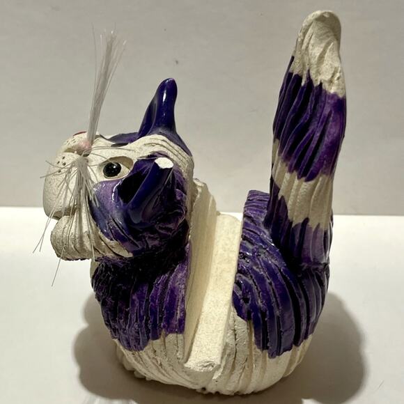 Pence Pets handmade clay cat sculpture business card holder - Picture 7 of 13